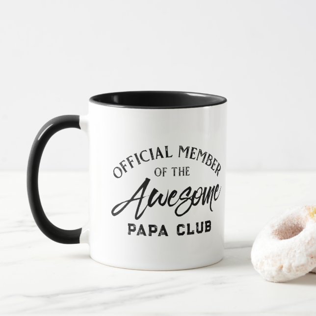 Official Member Papa Club  Mug (With Donut)