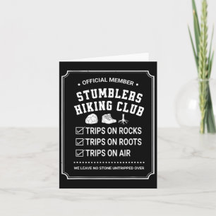 Official Member Stumblers Hiking Club Trips On Roc Card