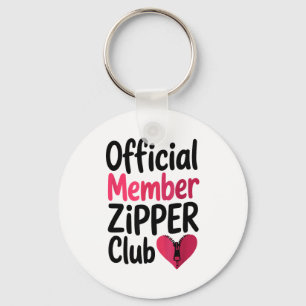 Official Member Zipper Club, Open Heart Byp Surger Key Ring