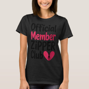 Official Member Zipper Club, Open Heart Byp Surger T-Shirt