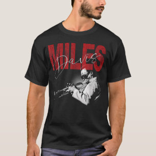 Official Miles Davis Distressed Photo Jazz T-Shirt