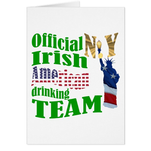 Official N.Y. Irish American drinking team (Front)