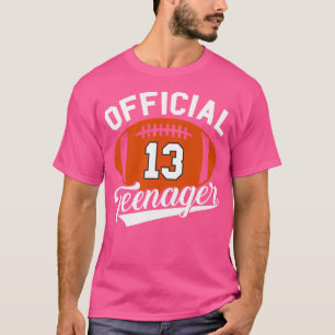 Official nager 13Th Birthday Present Football 13 Y T-Shirt