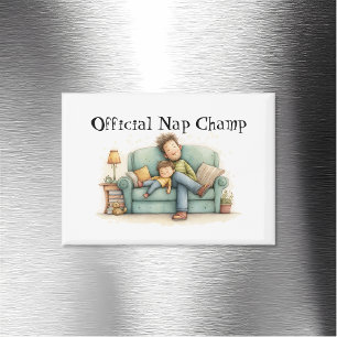 Official Nap Champ Father's Day  Magnet