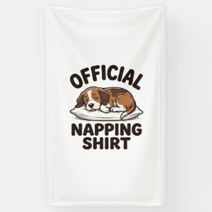 Official Napping Shirt Sleepy Dog Vintage Design_1 Banner