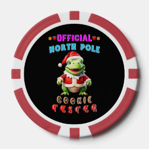 Official North Pole Cookie Tester Giant Christmas Poker Chips