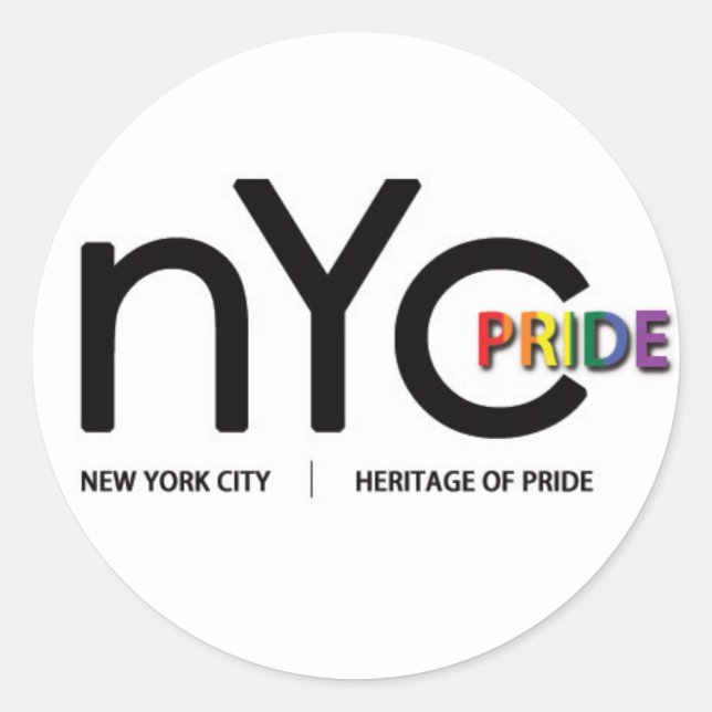 Official NYC Pride Sticker (Front)