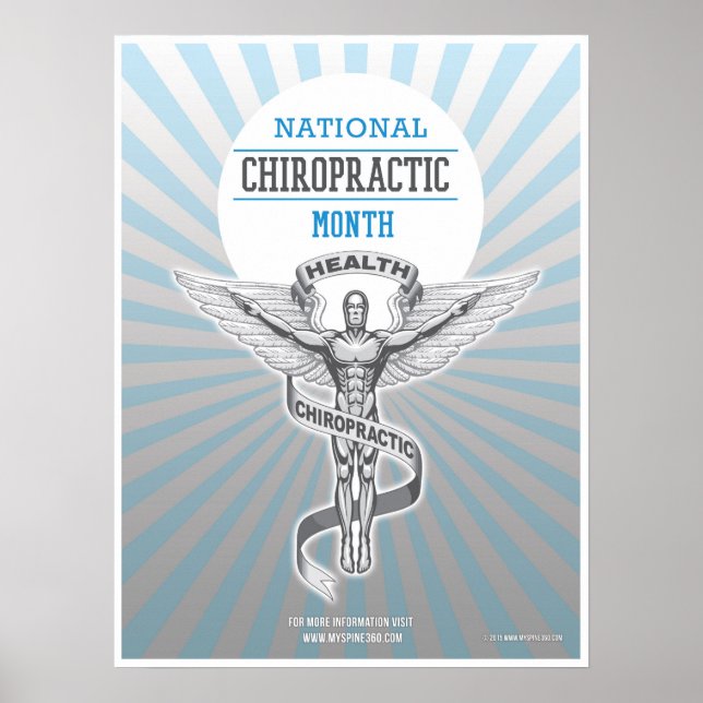 Official October National Chiropractic Month Poster (Front)