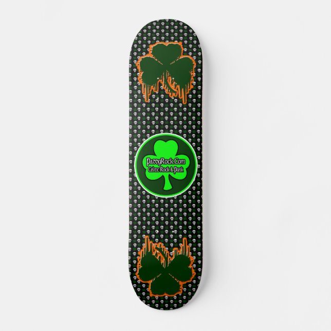 Official Paddy Rock Radio Skateboard - Customised (Front)