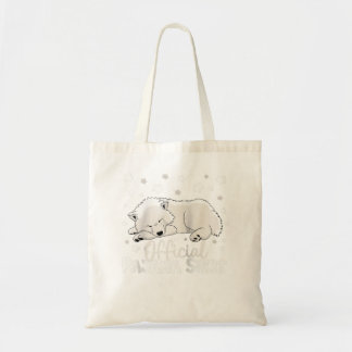 Official pajama napping shirt Samoyed dog pyjamas Tote Bag