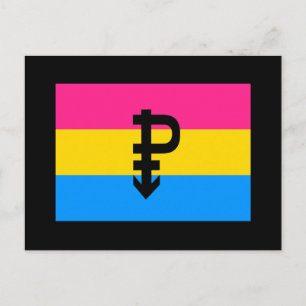 OFFICIAL PANSEXUAL PRIDE FLAG POSTCARD