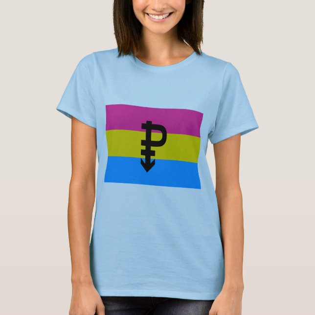 OFFICIAL PANSEXUAL PRIDE FLAG T-Shirt (Front)