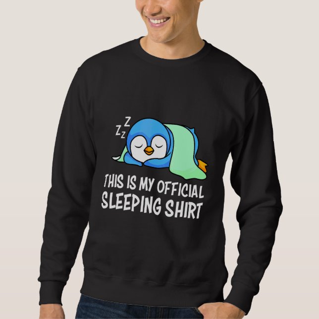 Official Penguin Sleep  Late Sleeper Morning Group Sweatshirt (Front)