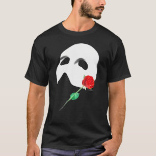 Official 'Phantom Of The Opera' Mask Rose      T-Shirt