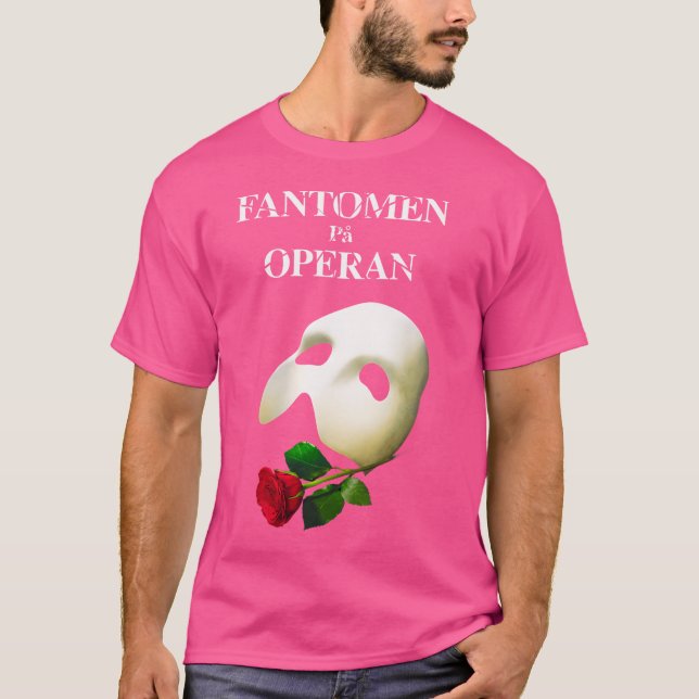 Official 'Phantom Of The Opera' Swedish Logo T-Shirt (Front)