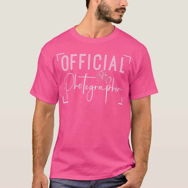 Official Photographer Event Photography T-Shirt (Front)