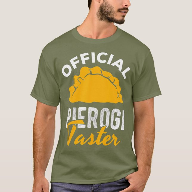 Official Pierogi Taster Polish Food Pierogies T-Shirt (Front)