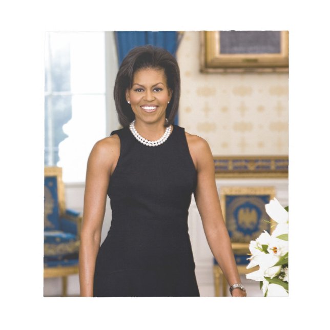 Official Portrait of First Lady Michelle Obama Notepad (Front)