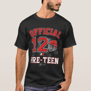 Official Pre-teen 12th Birthday 12 Year Old Boy Ho T-Shirt