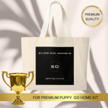 Official Puppy Starter Kit BLACK & WHITE Tote Bag