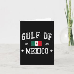 Official Retro Gulf Of Mexico Since 1672 Vintage 1 Card
