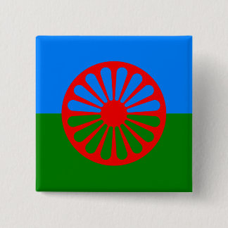 Official Romany gypsy flag 15 Cm Square Badge