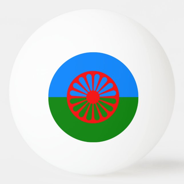 Official Romany gypsy flag Ping-Pong Ball (Front)