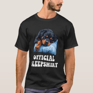 Official Rottweiler Sleepshirt Rottie Dog Lover Pa T-Shirt