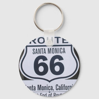 Official Route 66 end sign santa monica Key Ring