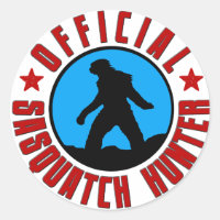 Official Sasquatch Hunter! Bigfoot Member Sticker