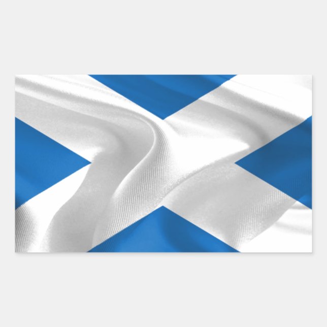 Official Scottish flag for the independence Rectangular Sticker (Front)