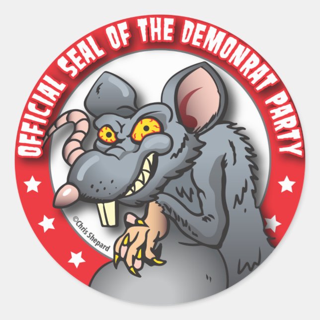 OFFICIAL SEAL of The DEMOCRAT AKA DEMON-RAT PARTY (Front)