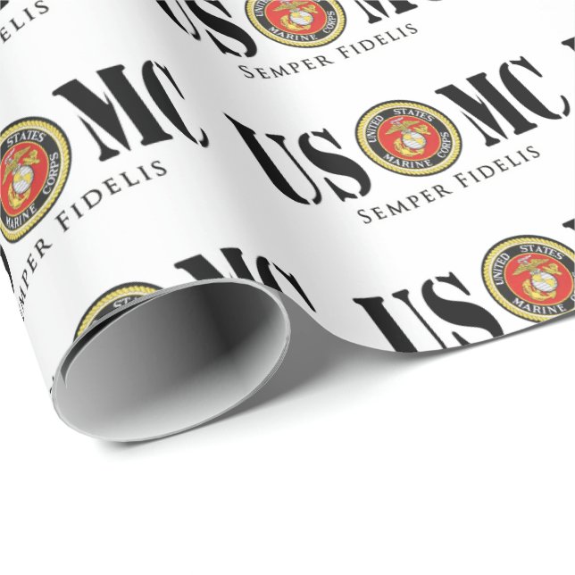 Official Seal US Marine Corps Wrapping Paper (Roll Corner)