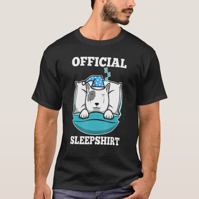 Official Sleeping Bull Terrier T-Shirt (Front)