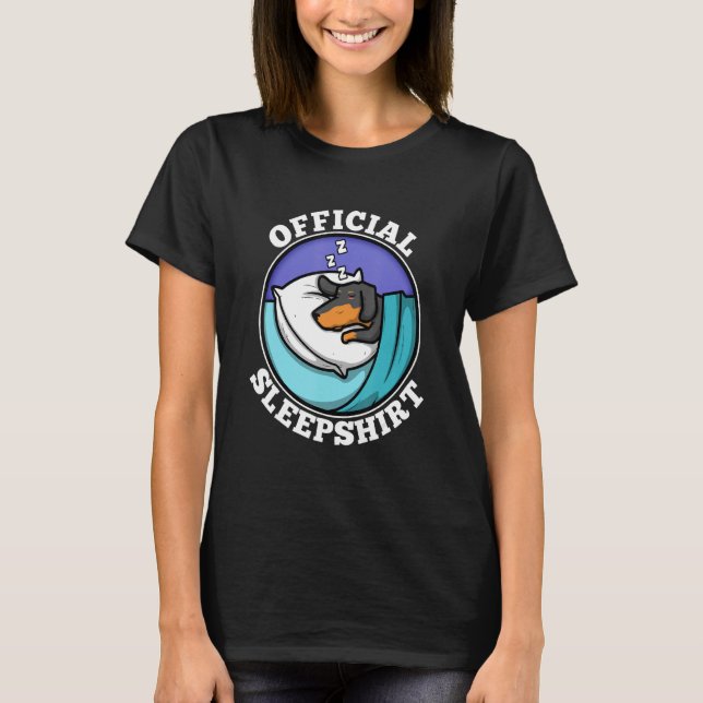 Official Sleeping Dachshund T-Shirt (Front)