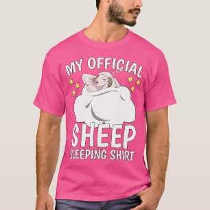 Official Sleeping Sleep Naps Pj Sheep T-Shirt