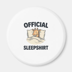 Official Sleepshirt Giraffe Funny Sleep Shirt Desi Magnet