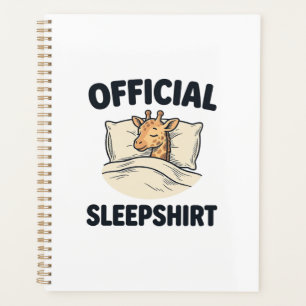 Official Sleepshirt Giraffe Funny Sleep Shirt Desi Planner