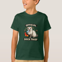“Official Sock Thief Ferret Tee. 