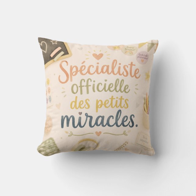 Official Specialist of Small Miracles Cushion (Front)