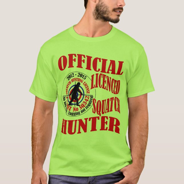 Official squatch hunter T-Shirt (Front)