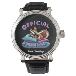 Official Squirrel Sleep Cute & Funny Napping  Watch