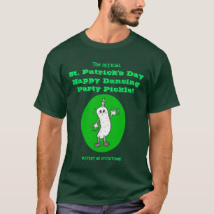 Official St. Patrick's Day Dancing Party Pickle T-Shirt