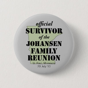 Official Survivor (green) 6 Cm Round Badge