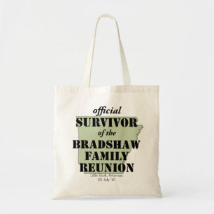Official Survivor of Family Reunion (green) Tote Bag