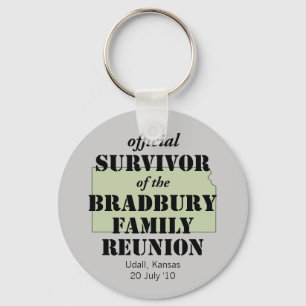 Official Survivor of Family Reunion - Kansas Key Ring