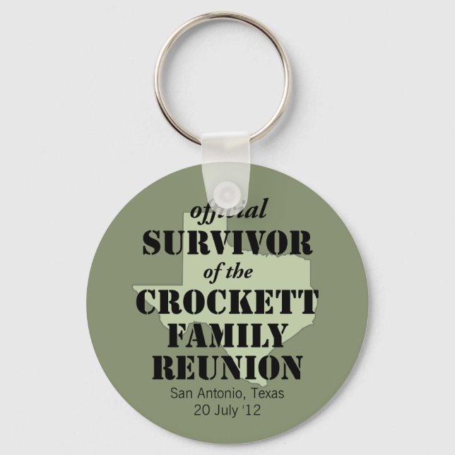 Official Survivor of Texas Family Reunion Keychain (Front)