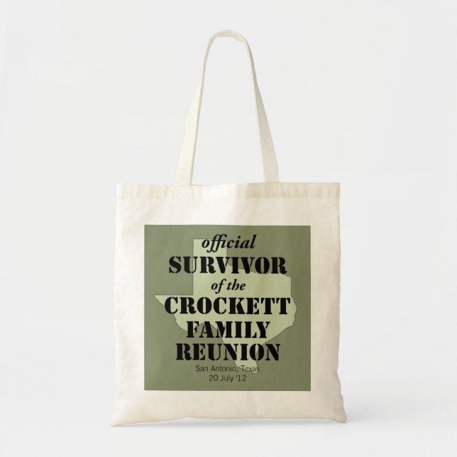 Official Survivor of Texas Family Reunion Tote Bag (Front)
