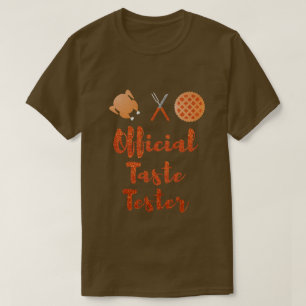 Official Taste Tester Thanksgiving Glitter T-Shirt