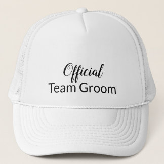 Official Team Groom Wedding Cap